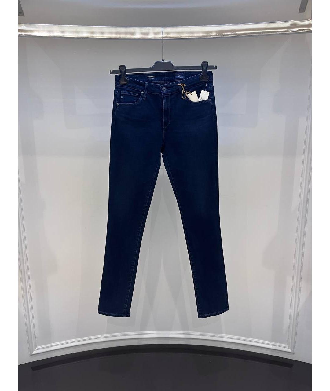 AG JEANS Темно-синие джинсы слим, фото 4
