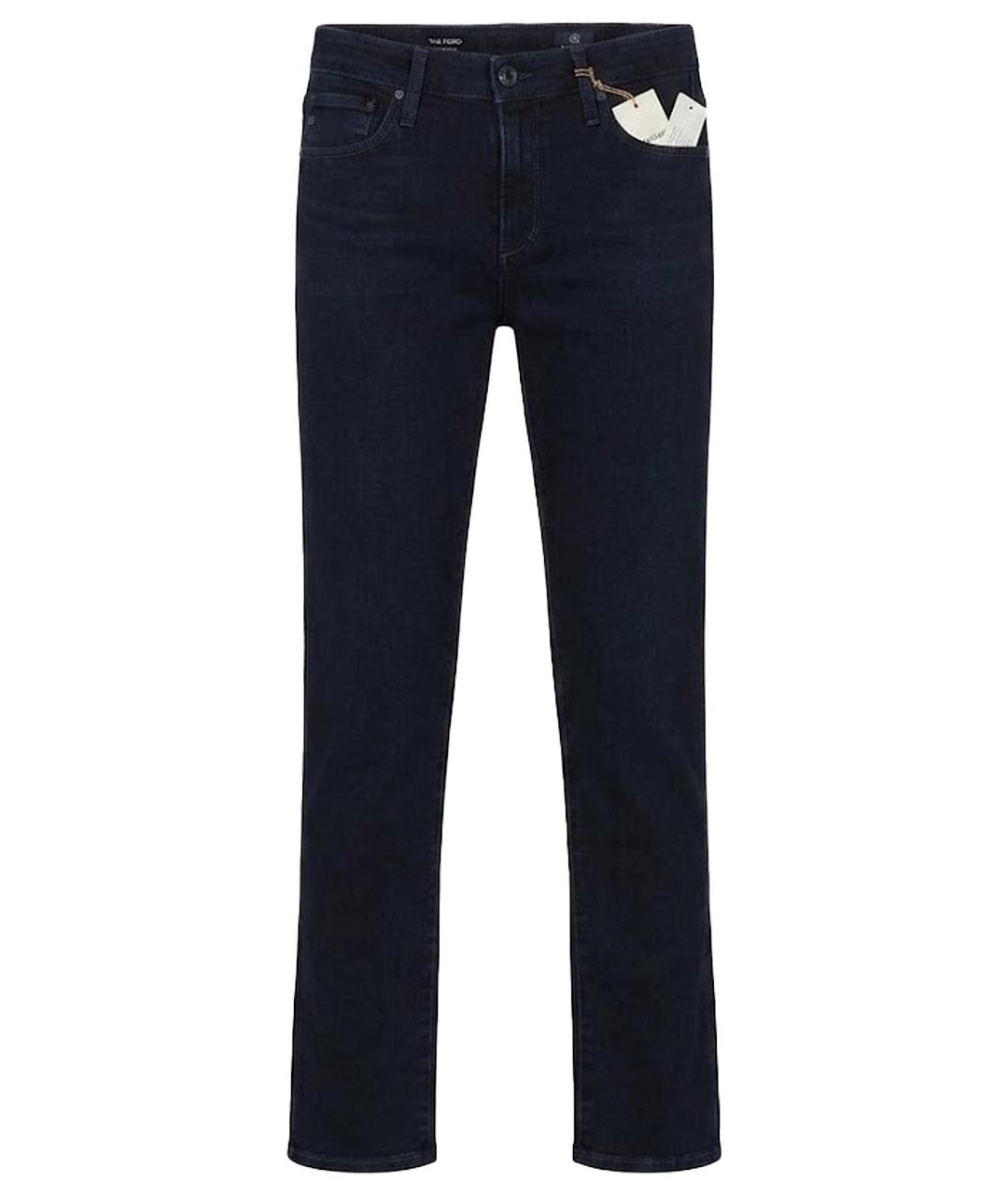 AG JEANS Темно-синие джинсы слим, фото 1