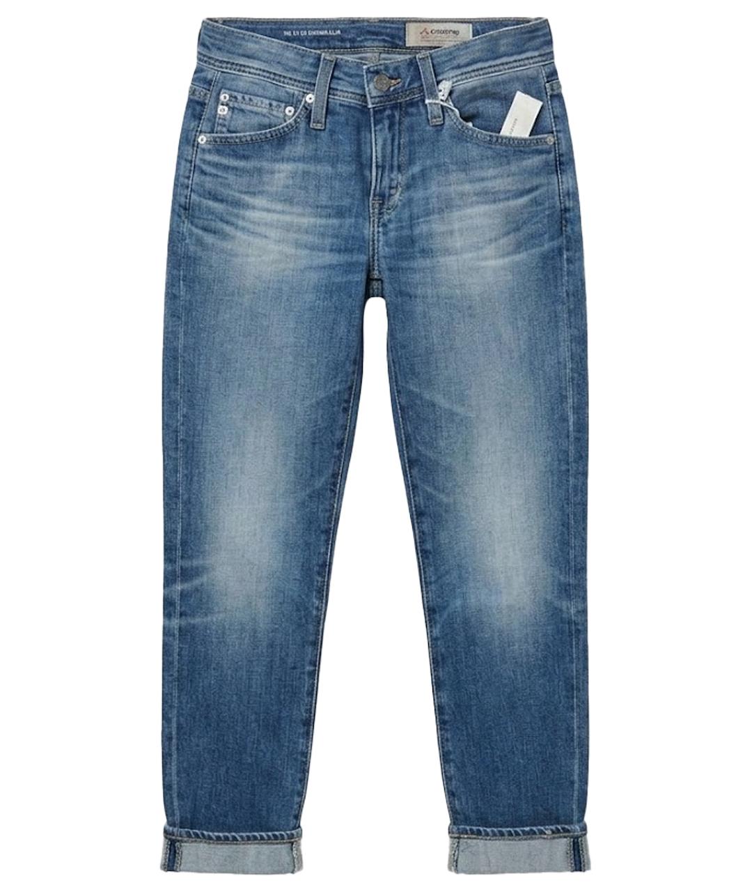 AG JEANS Синие джинсы слим, фото 1