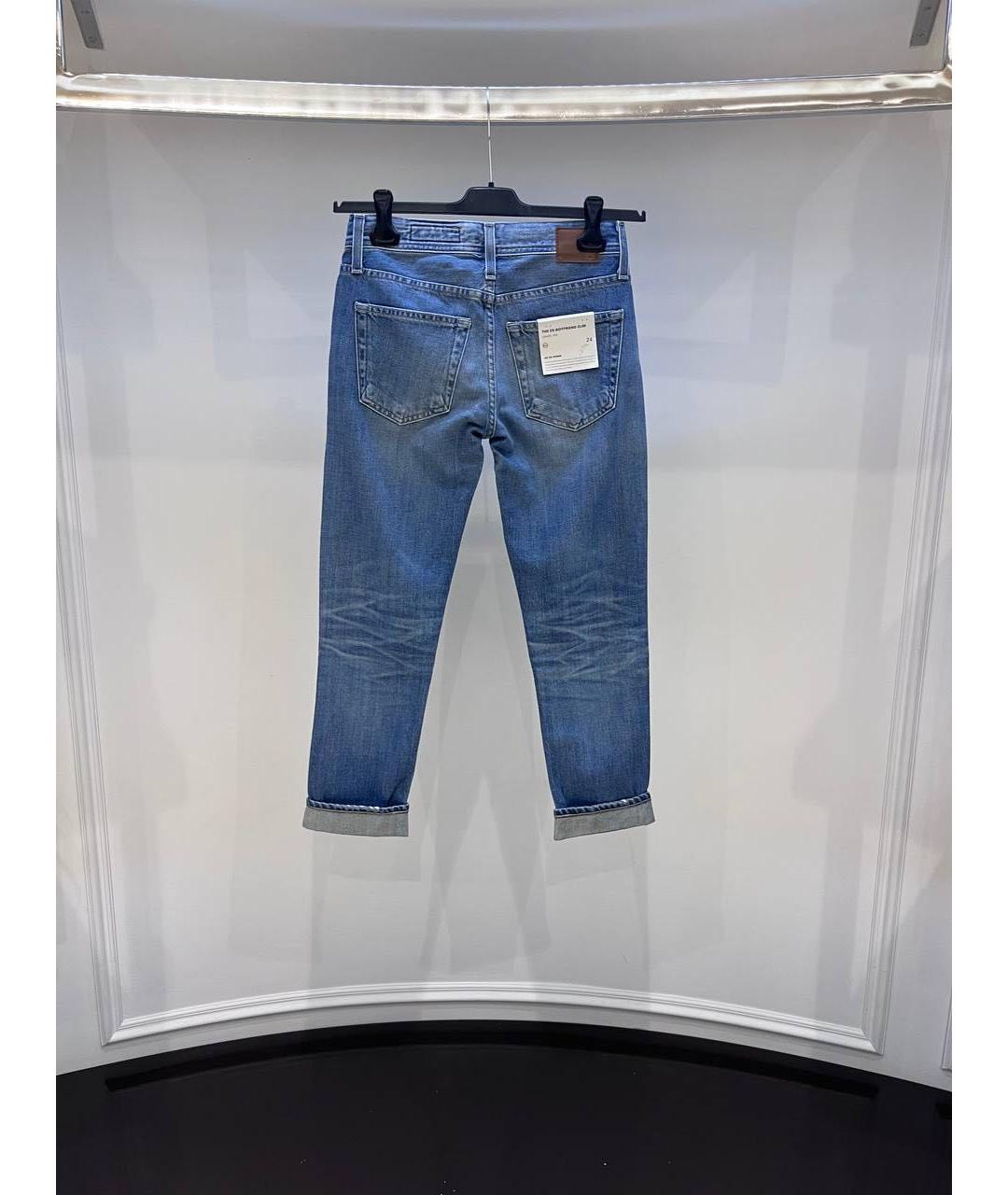 AG JEANS Синие джинсы слим, фото 2
