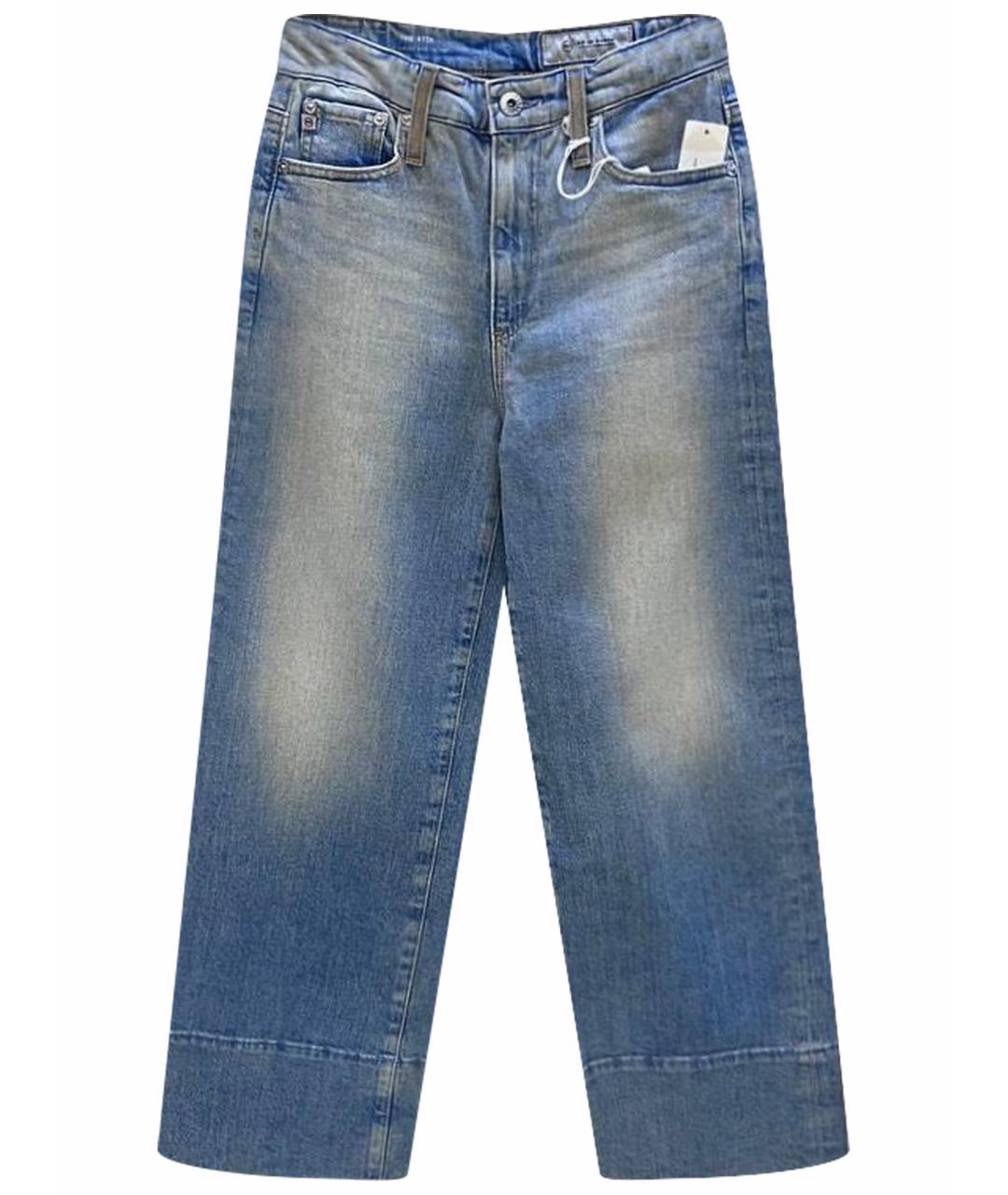 AG JEANS Синие прямые джинсы, фото 1