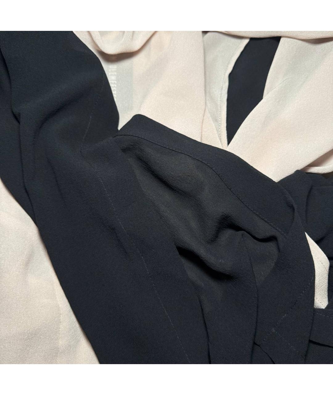 ANN DEMEULEMEESTER Бежевая шелковая блузы, фото 4