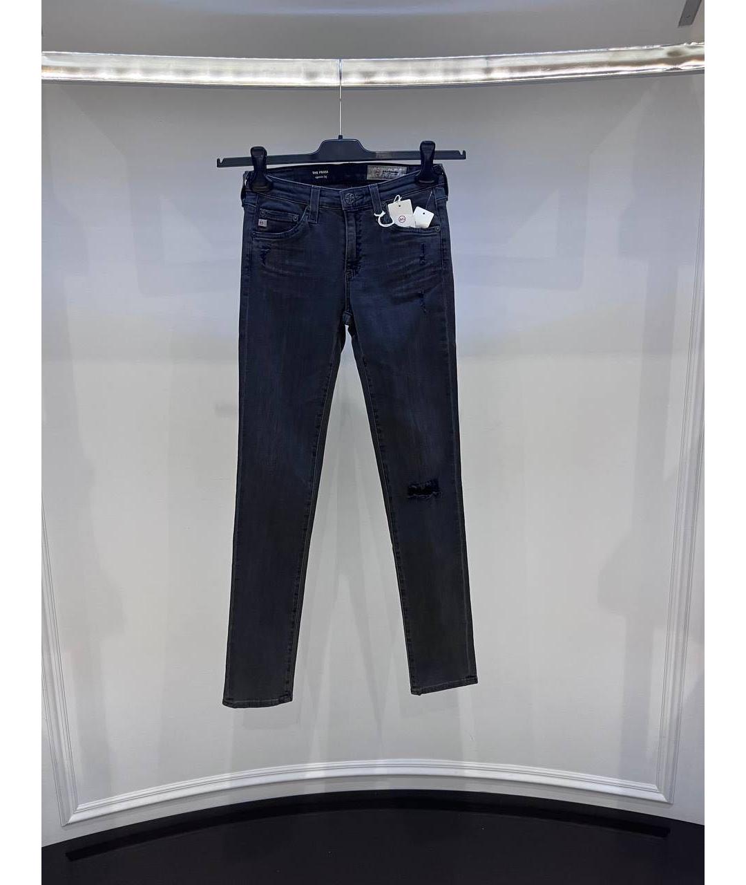 AG JEANS Темно-синие джинсы слим, фото 4