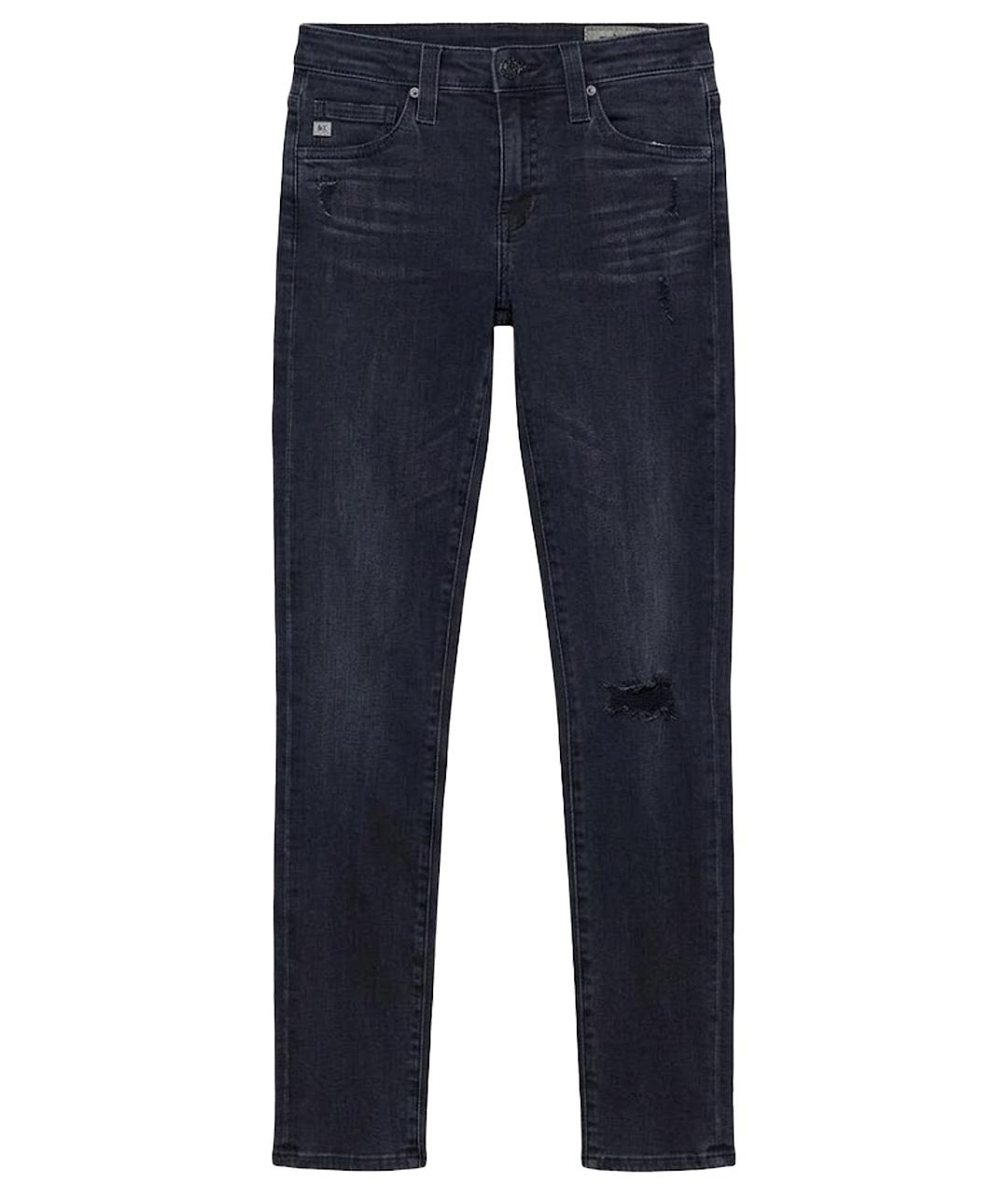 AG JEANS Темно-синие джинсы слим, фото 1