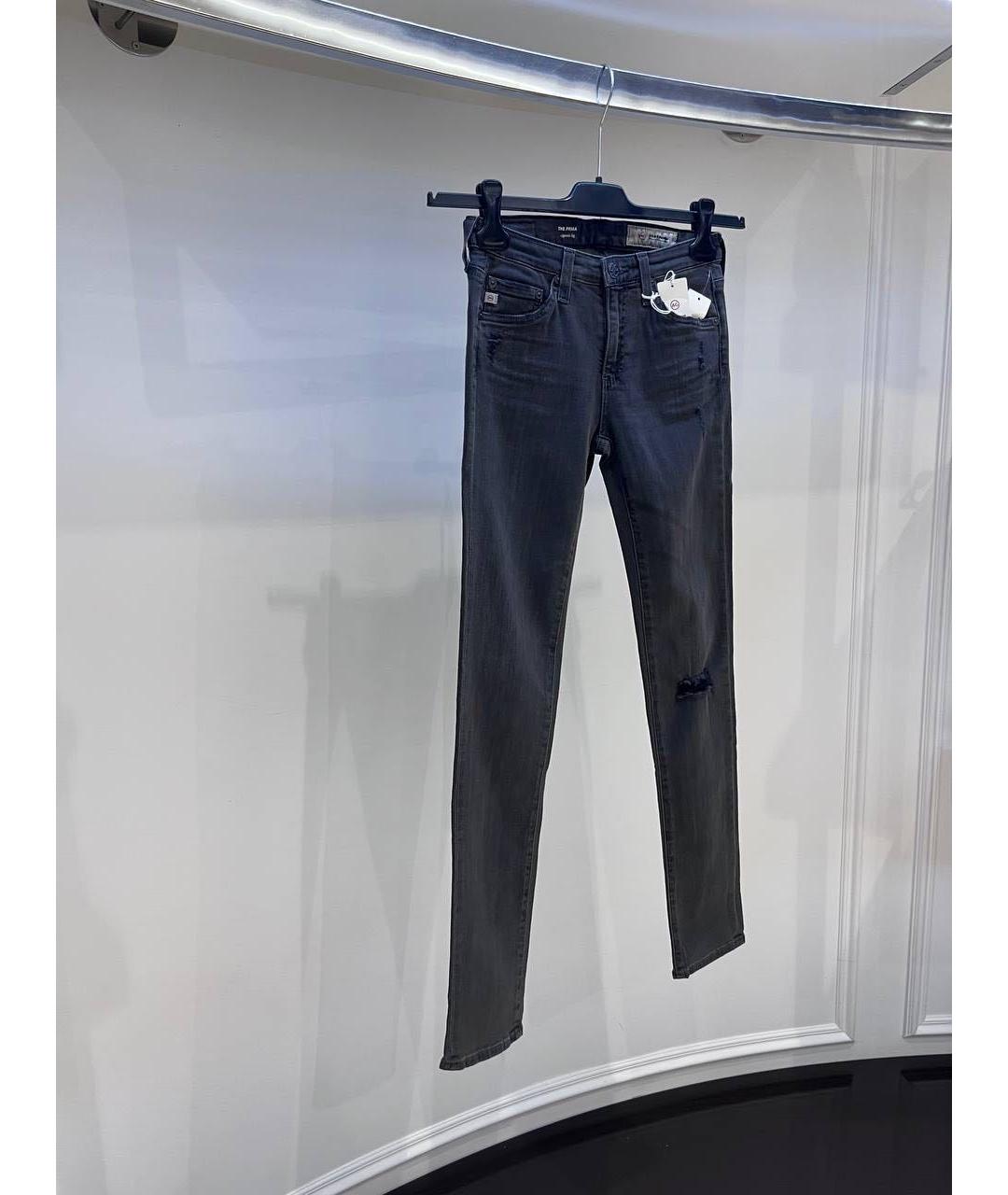 AG JEANS Темно-синие джинсы слим, фото 3