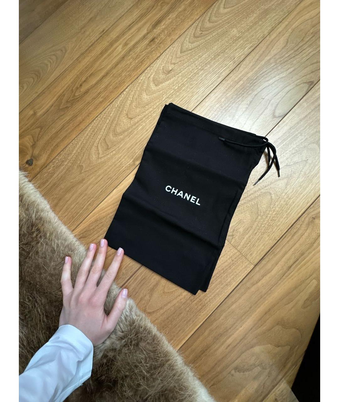CHANEL Черные текстильные ботинки, фото 7