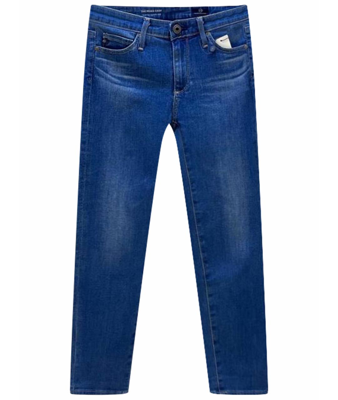 AG JEANS Синие джинсы слим, фото 1