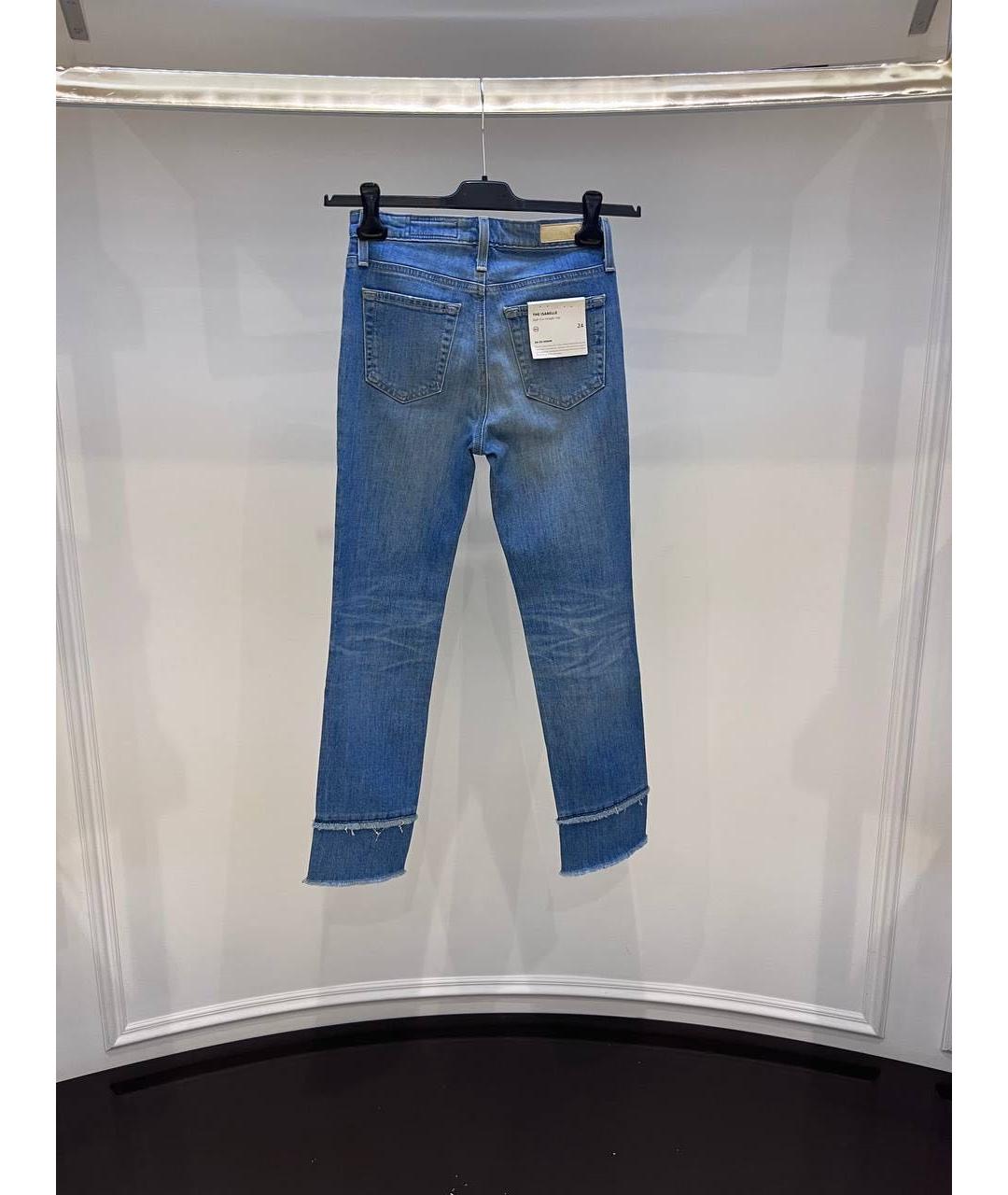 AG JEANS Синие джинсы слим, фото 2