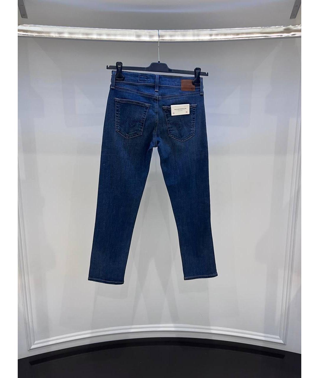 AG JEANS Синие джинсы слим, фото 2