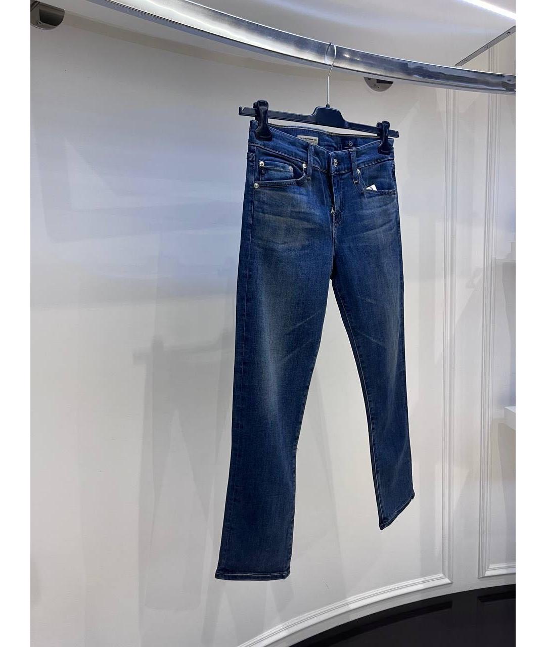 AG JEANS Синие джинсы слим, фото 3
