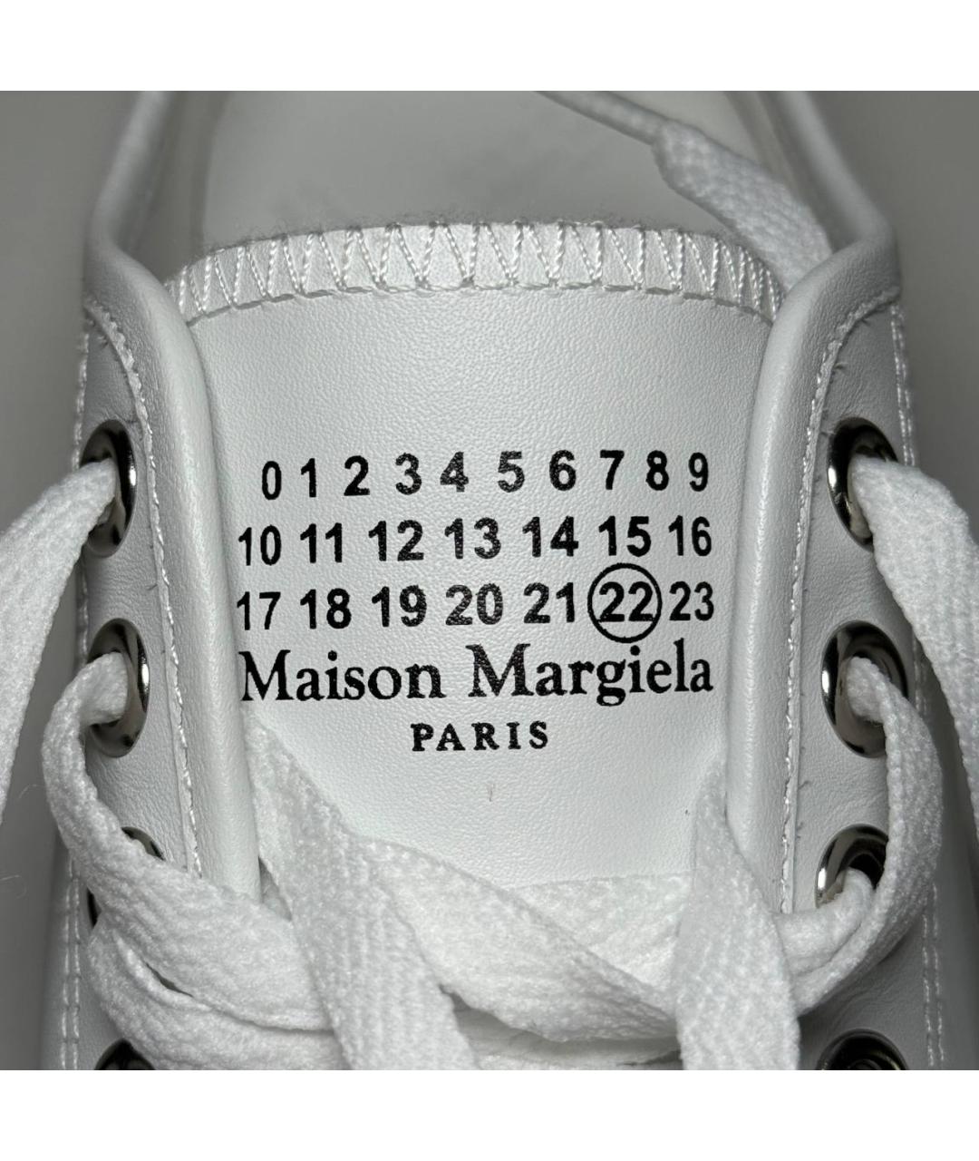 MAISON MARGIELA Белые низкие кроссовки / кеды, фото 3