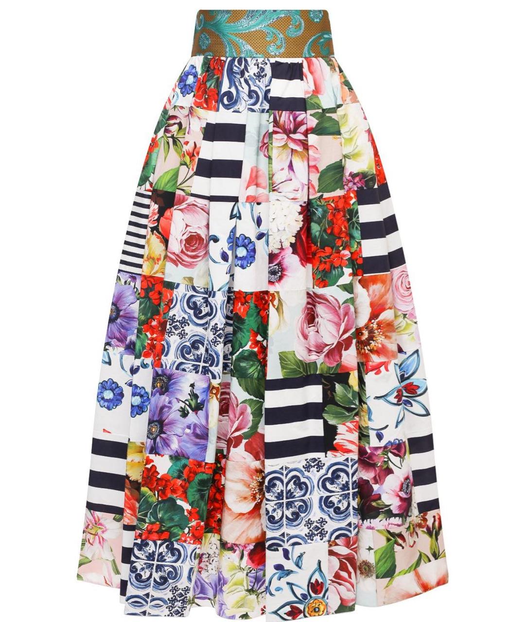 DOLCE&GABBANA Мульти юбка макси, фото 5