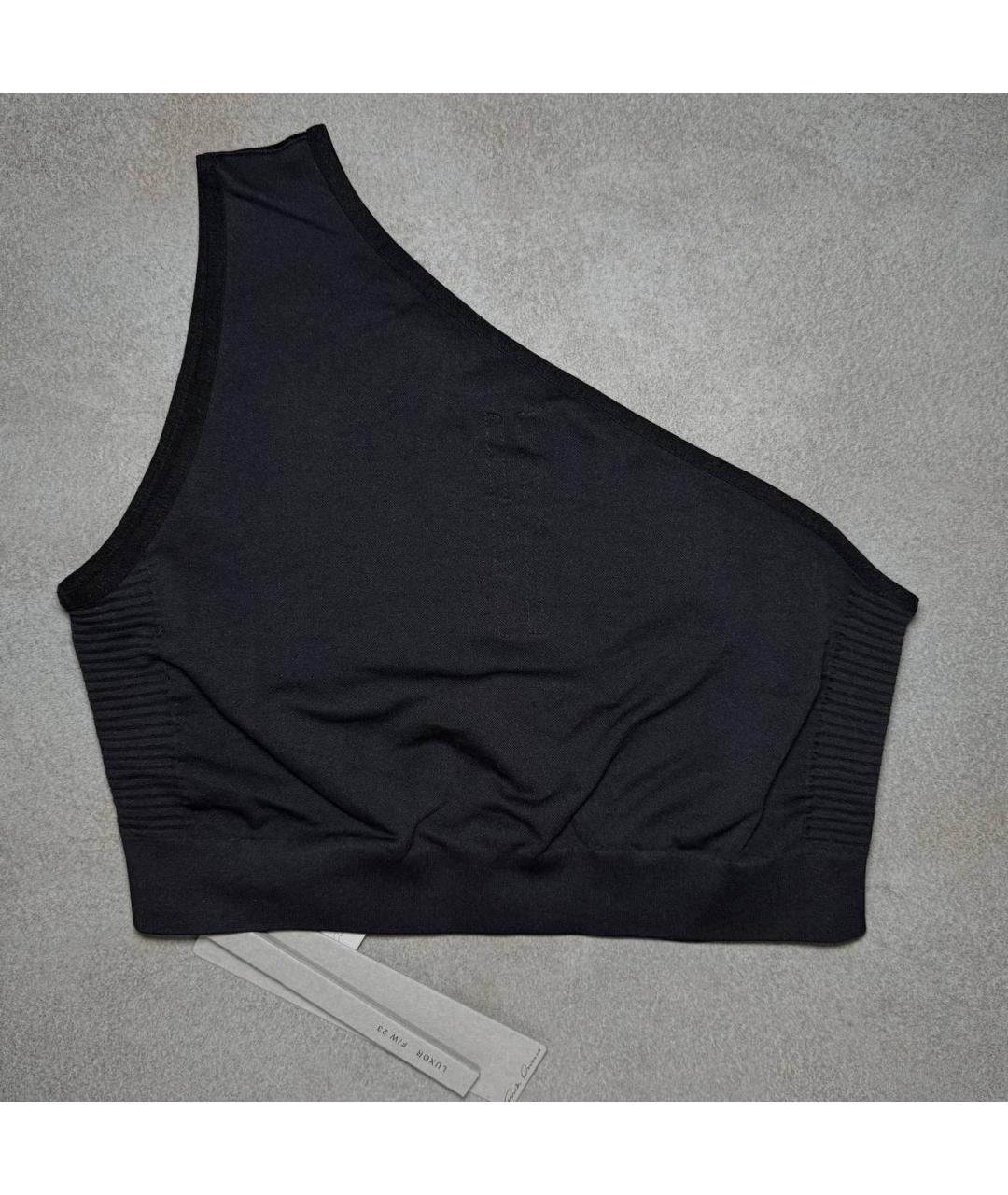 RICK OWENS Черная майка, фото 3