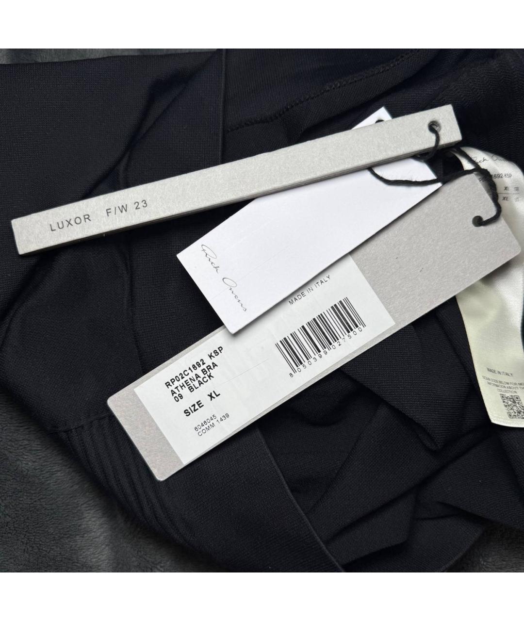 RICK OWENS Черная майка, фото 6