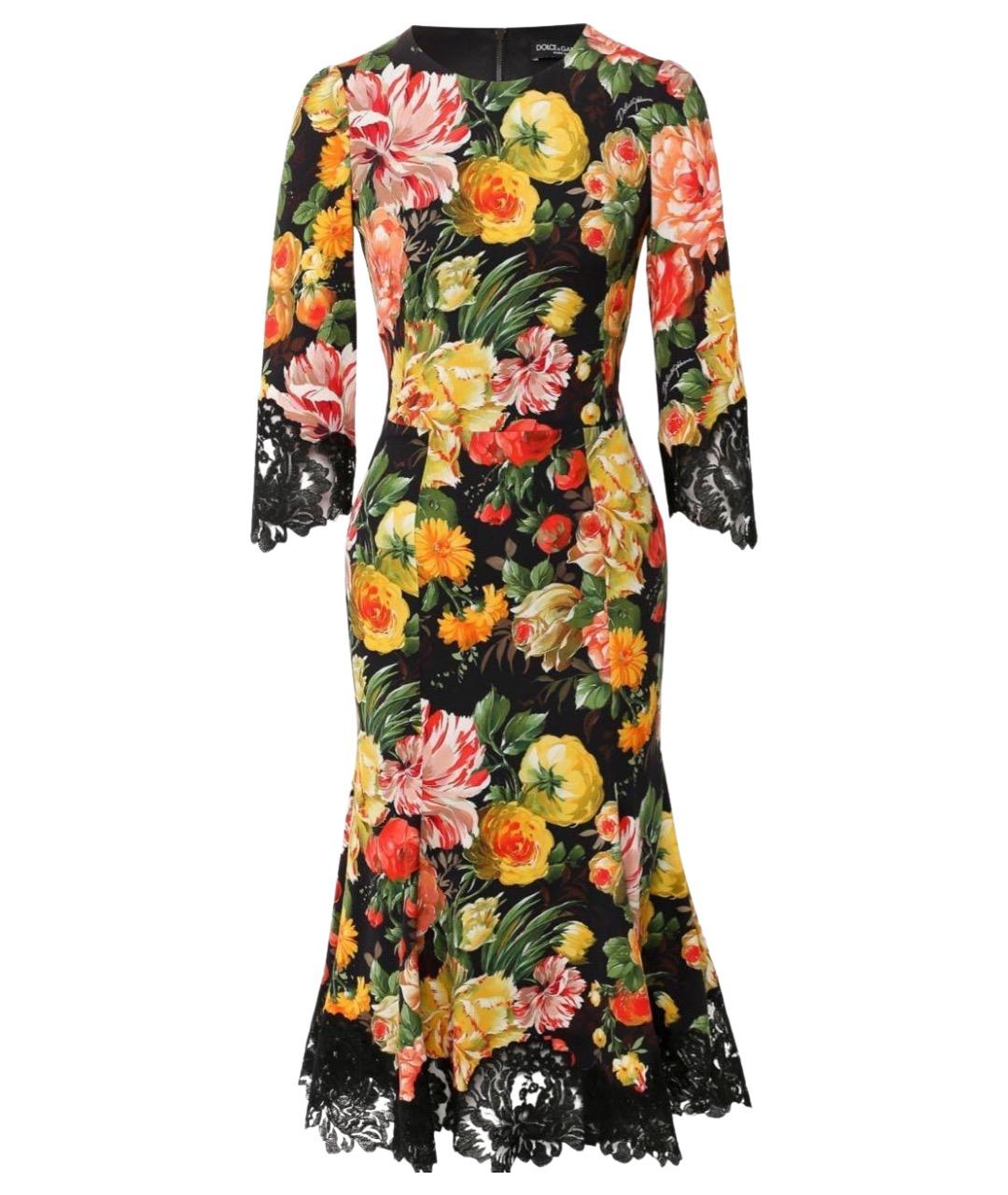DOLCE&GABBANA Мульти вечернее платье, фото 1