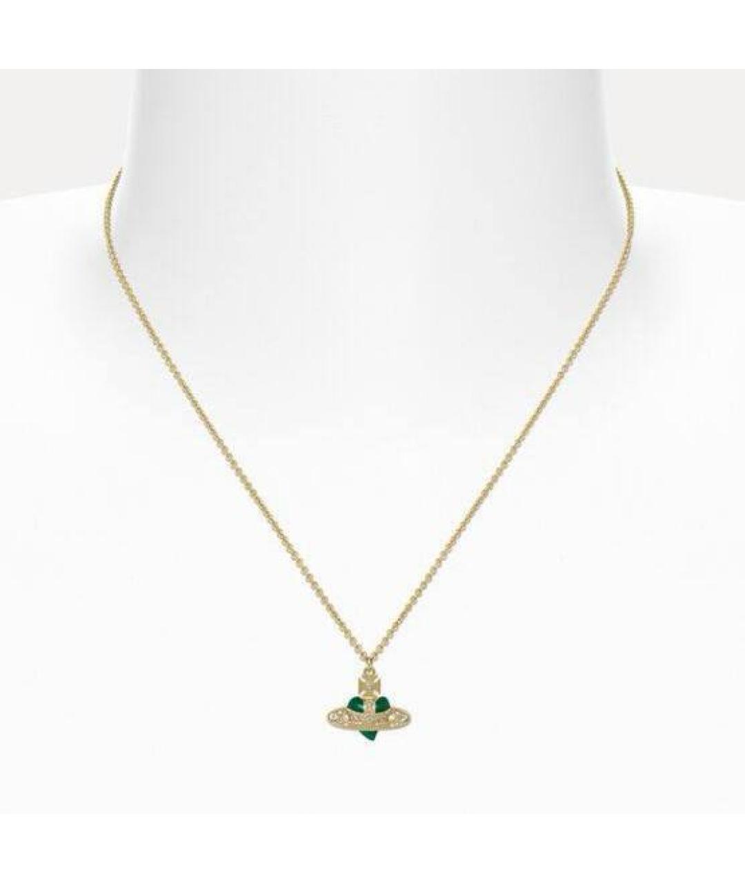 VIVIENNE WESTWOOD Золотое латунное колье, фото 5