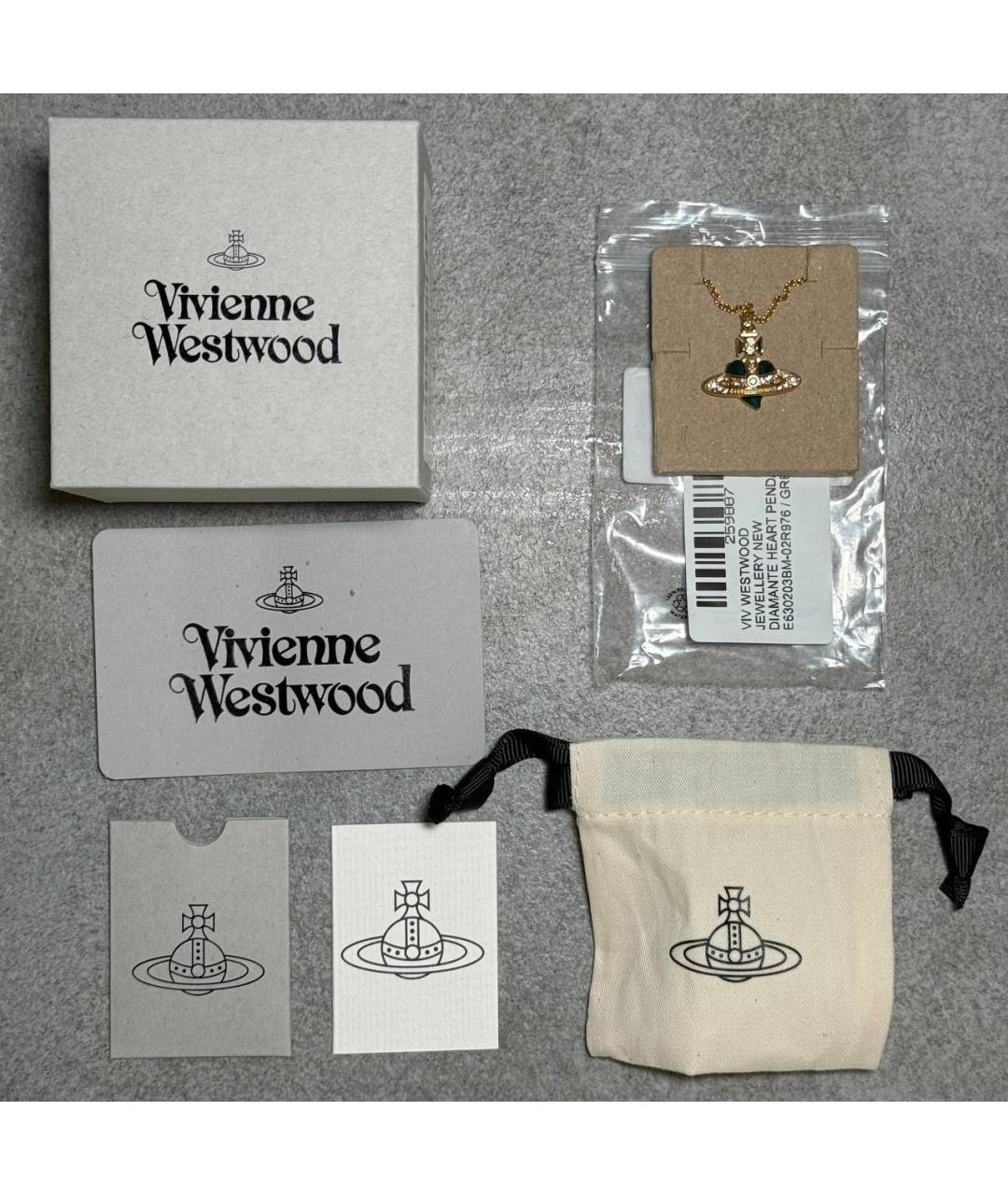 VIVIENNE WESTWOOD Золотое латунное колье, фото 4