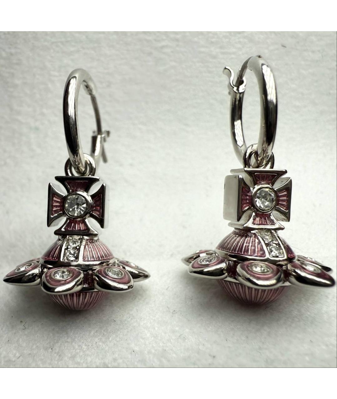 VIVIENNE WESTWOOD Серебряные латунные серьги, фото 2