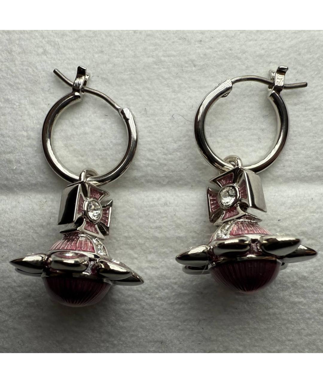 VIVIENNE WESTWOOD Серебряные латунные серьги, фото 4