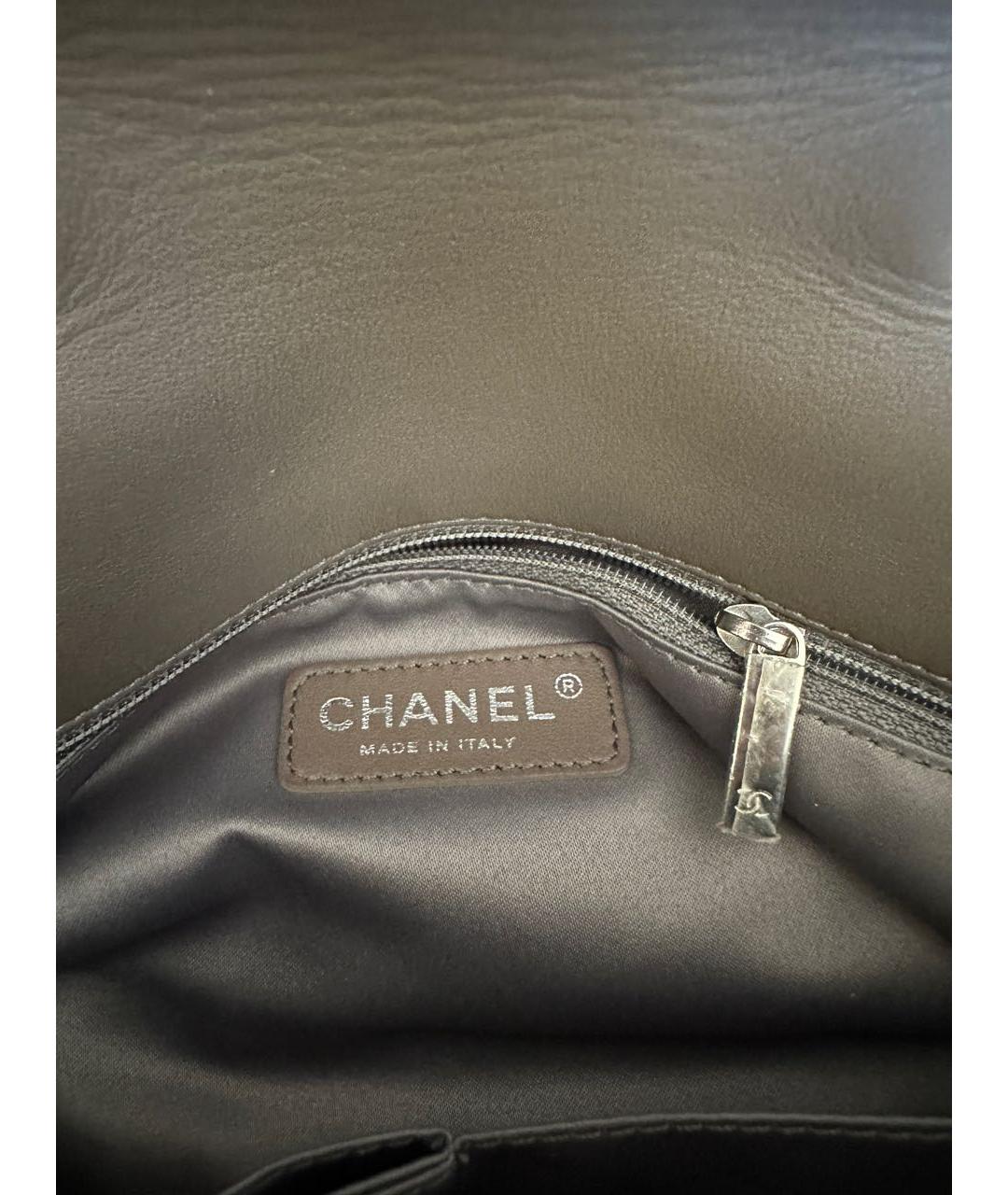 CHANEL Золотая сумка через плечо, фото 6