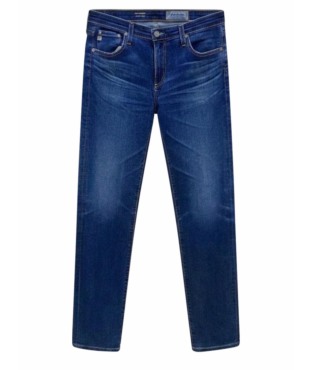 AG JEANS Синие джинсы слим, фото 1
