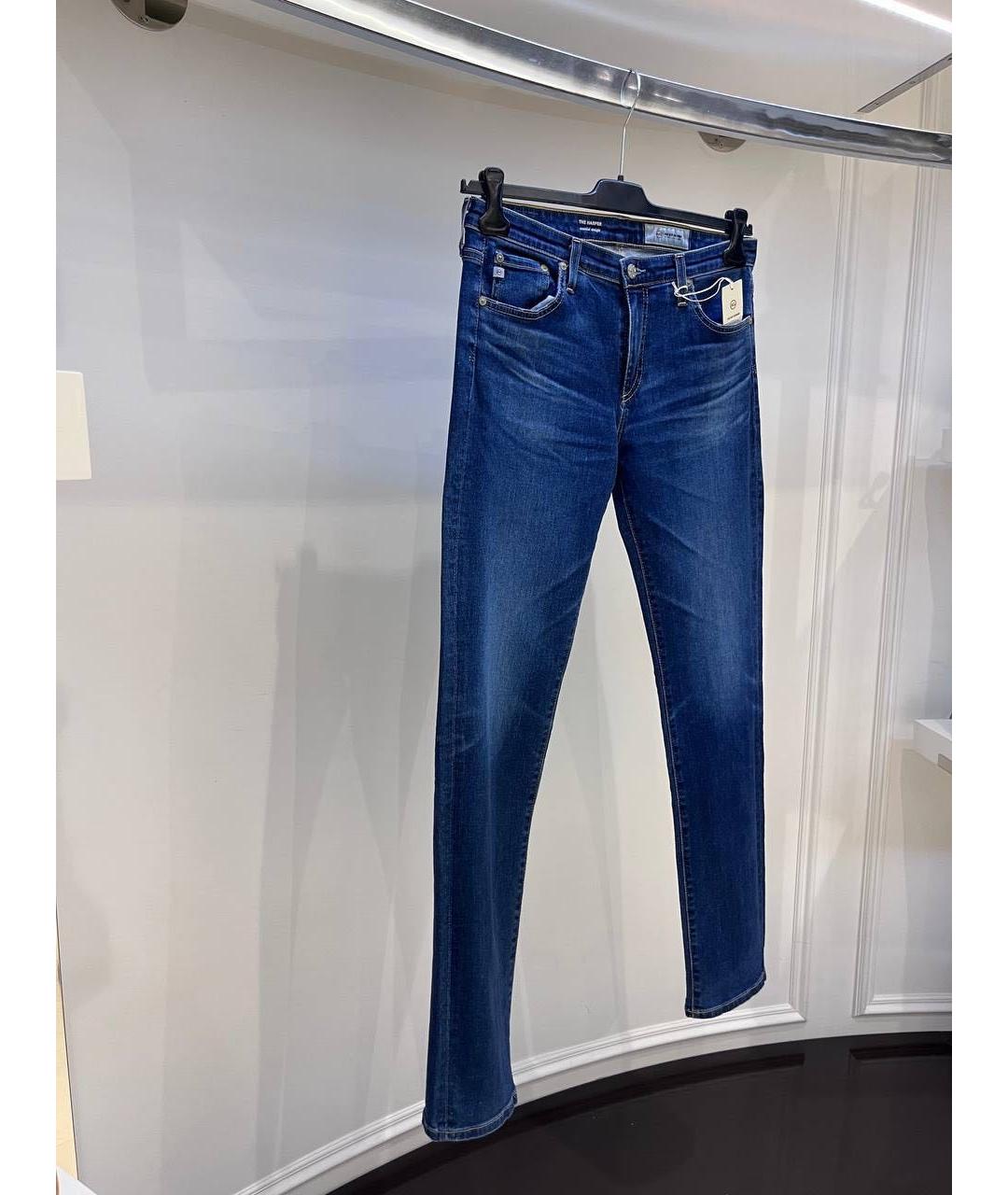 AG JEANS Синие джинсы слим, фото 3