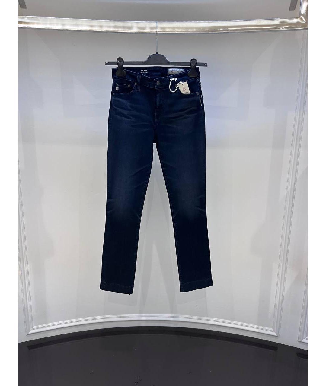 AG JEANS Темно-синие джинсы слим, фото 4
