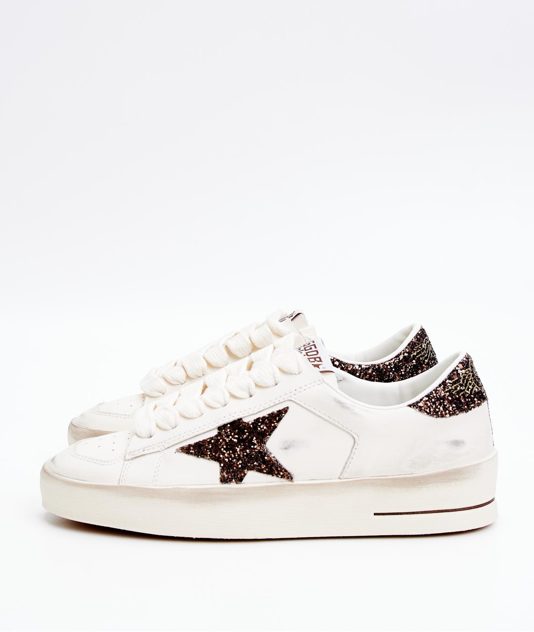 GOLDEN GOOSE Белые кожаные кеды, фото 5
