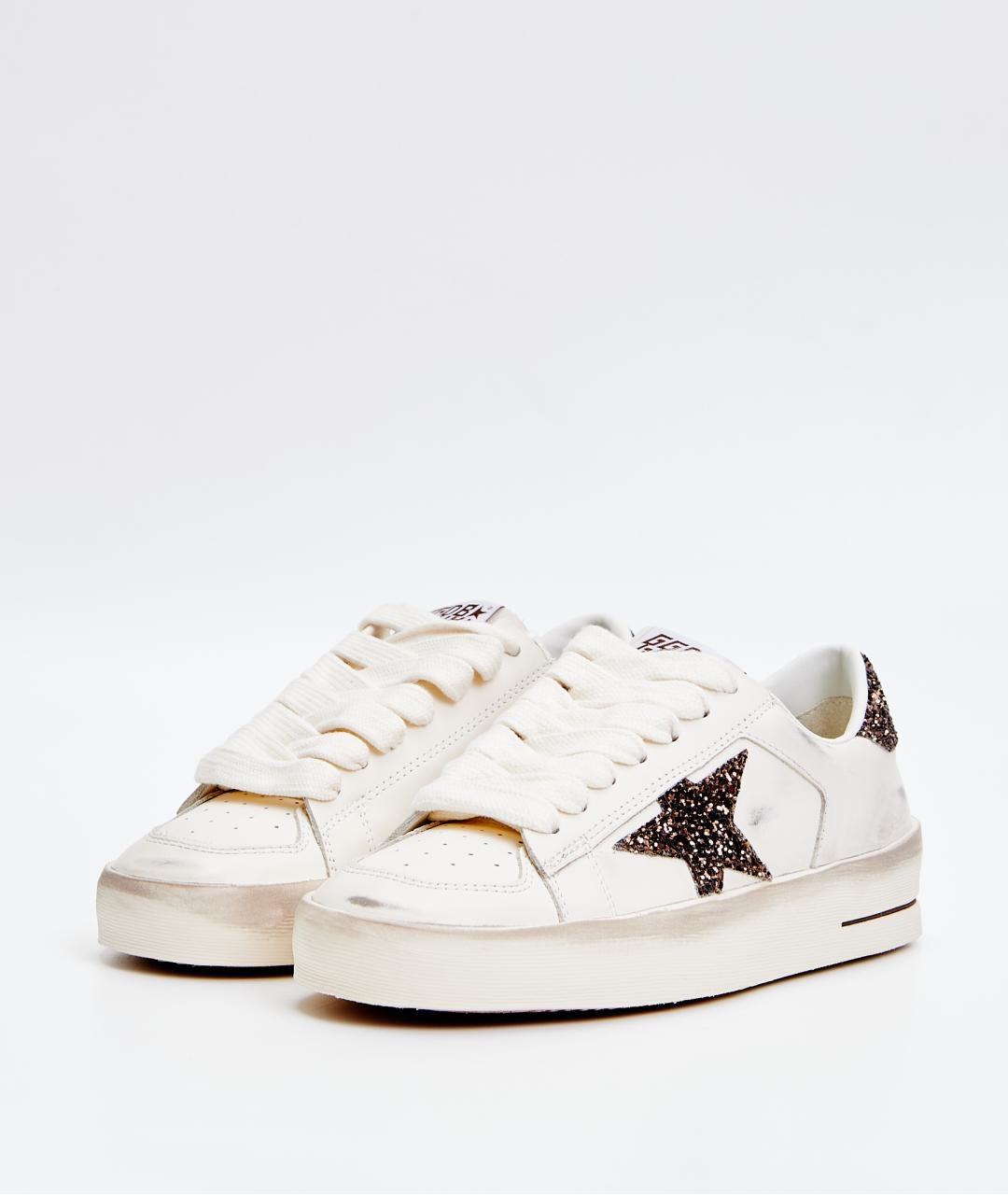 GOLDEN GOOSE Белые кожаные кеды, фото 2