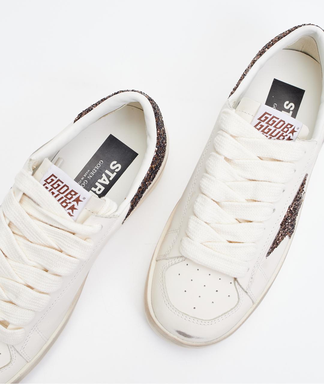 GOLDEN GOOSE Белые кожаные кеды, фото 4