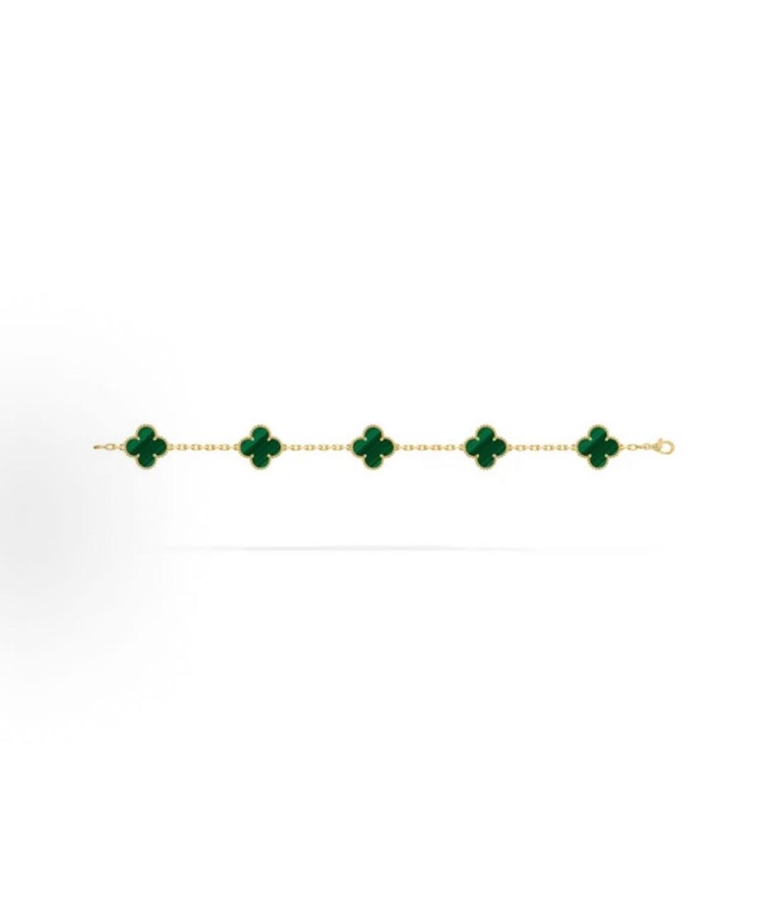 VAN CLEEF & ARPELS Зеленый браслет из желтого золота, фото 2