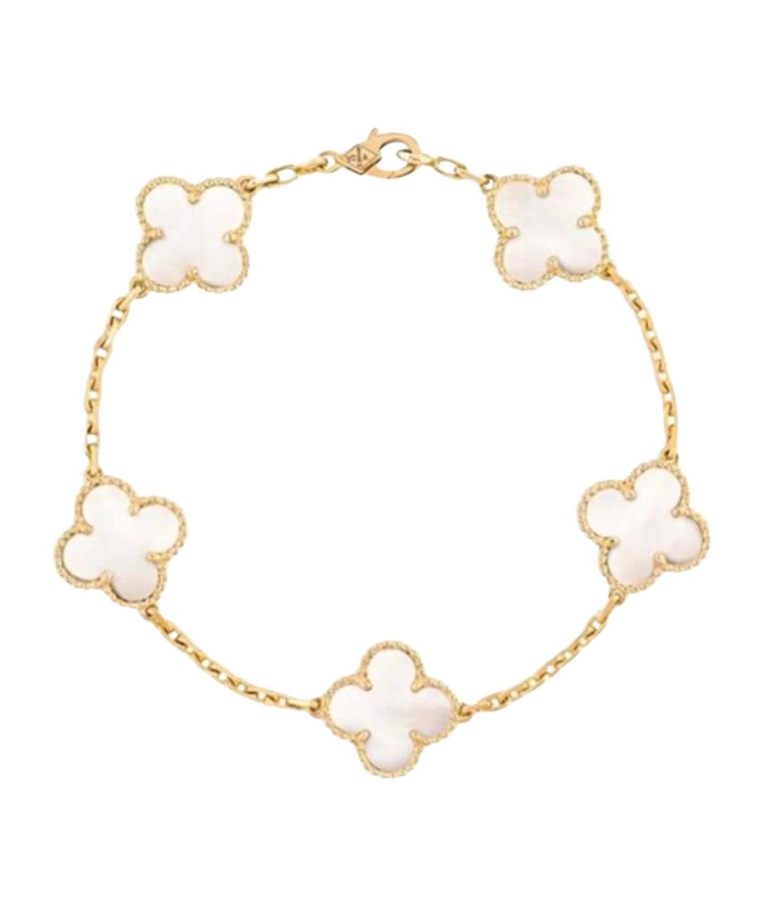 VAN CLEEF & ARPELS Белый браслет из желтого золота, фото 1