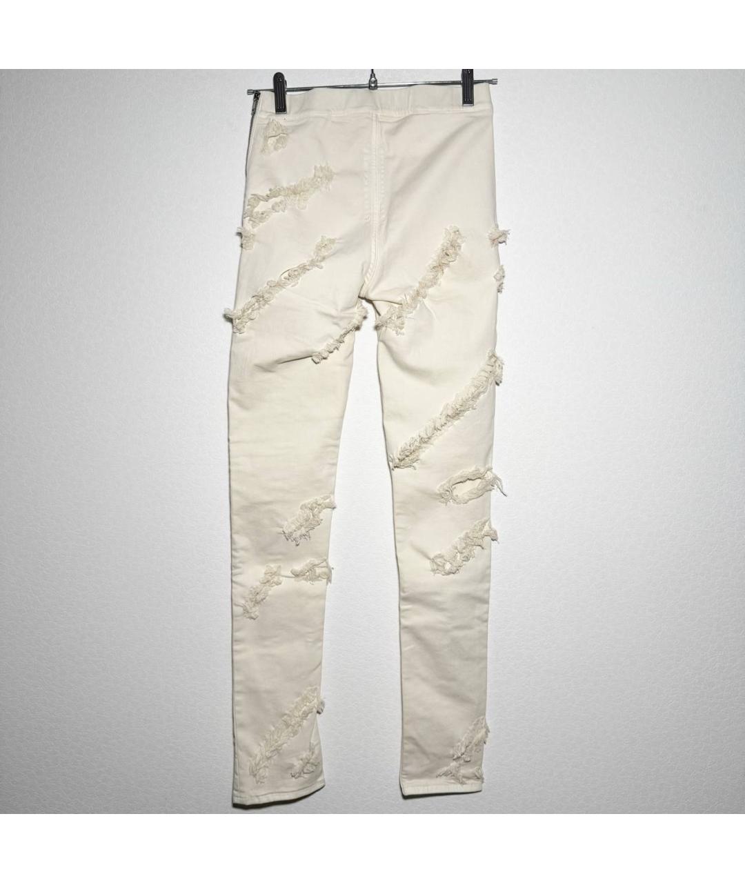 RICK OWENS DRKSHDW Белые джинсы слим, фото 3