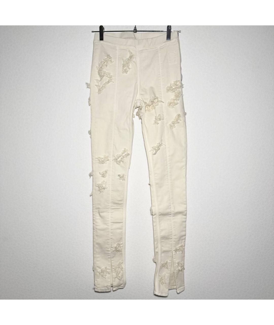 RICK OWENS DRKSHDW Белые джинсы слим, фото 10