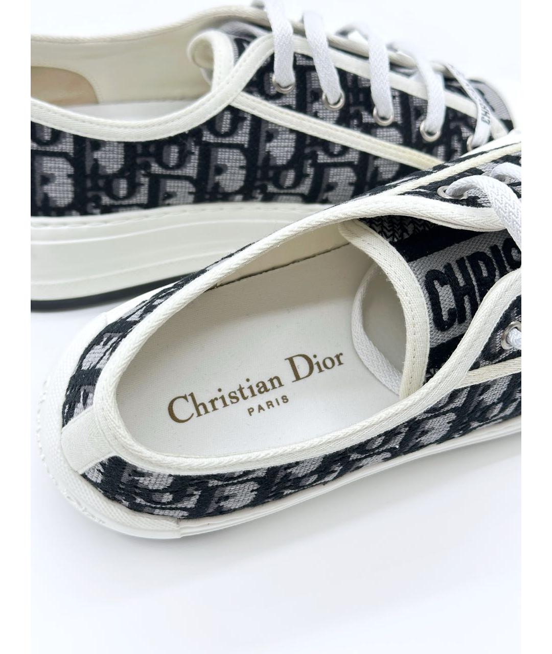 CHRISTIAN DIOR Мульти текстильные кеды, фото 3
