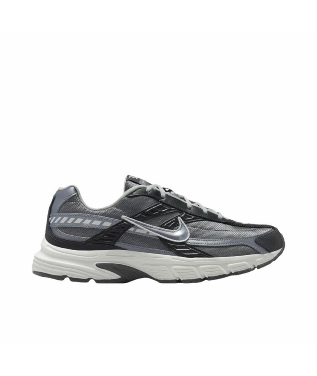NIKE Антрацитовые текстильные низкие кроссовки / кеды, фото 1