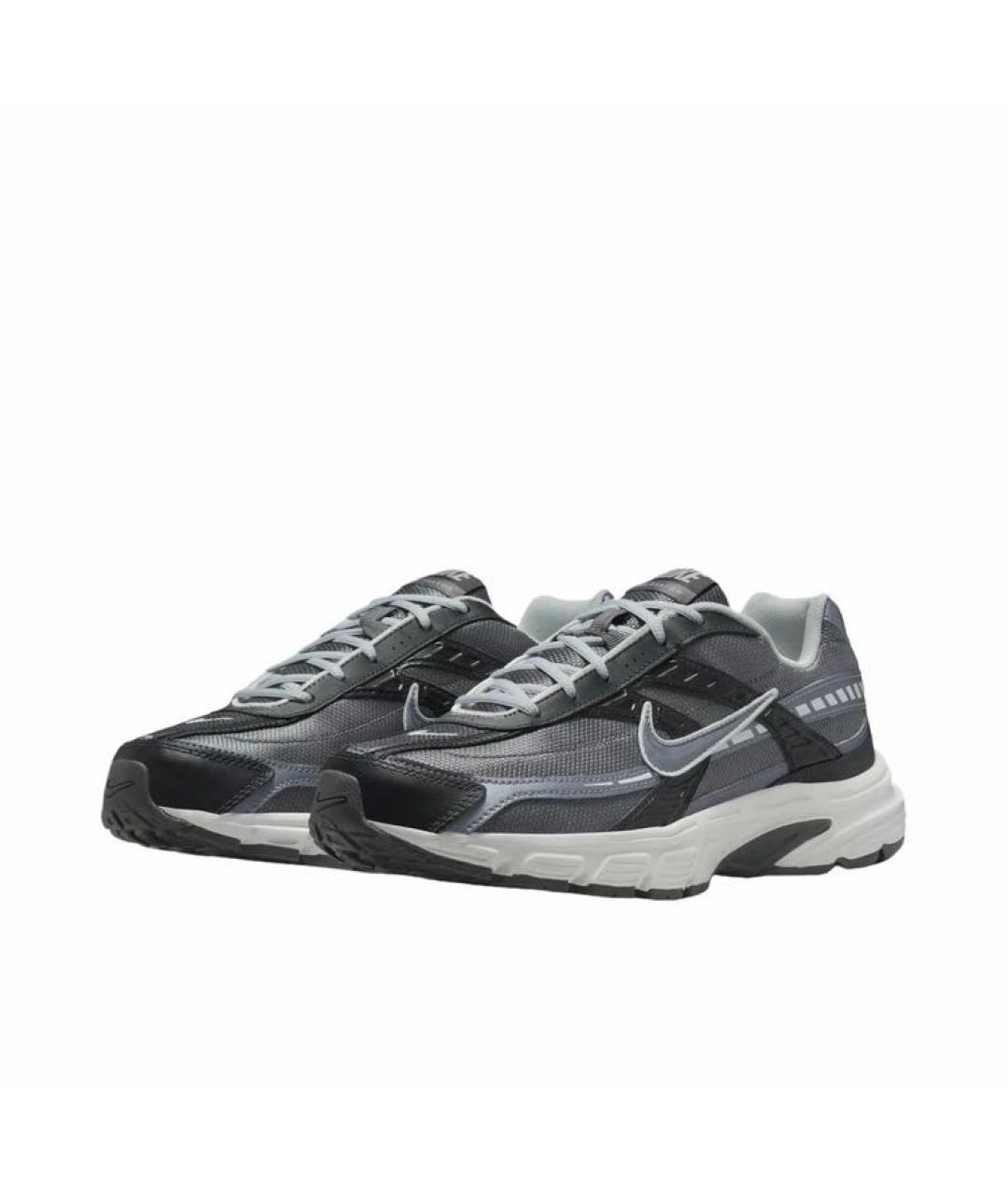 NIKE Антрацитовые текстильные низкие кроссовки / кеды, фото 2