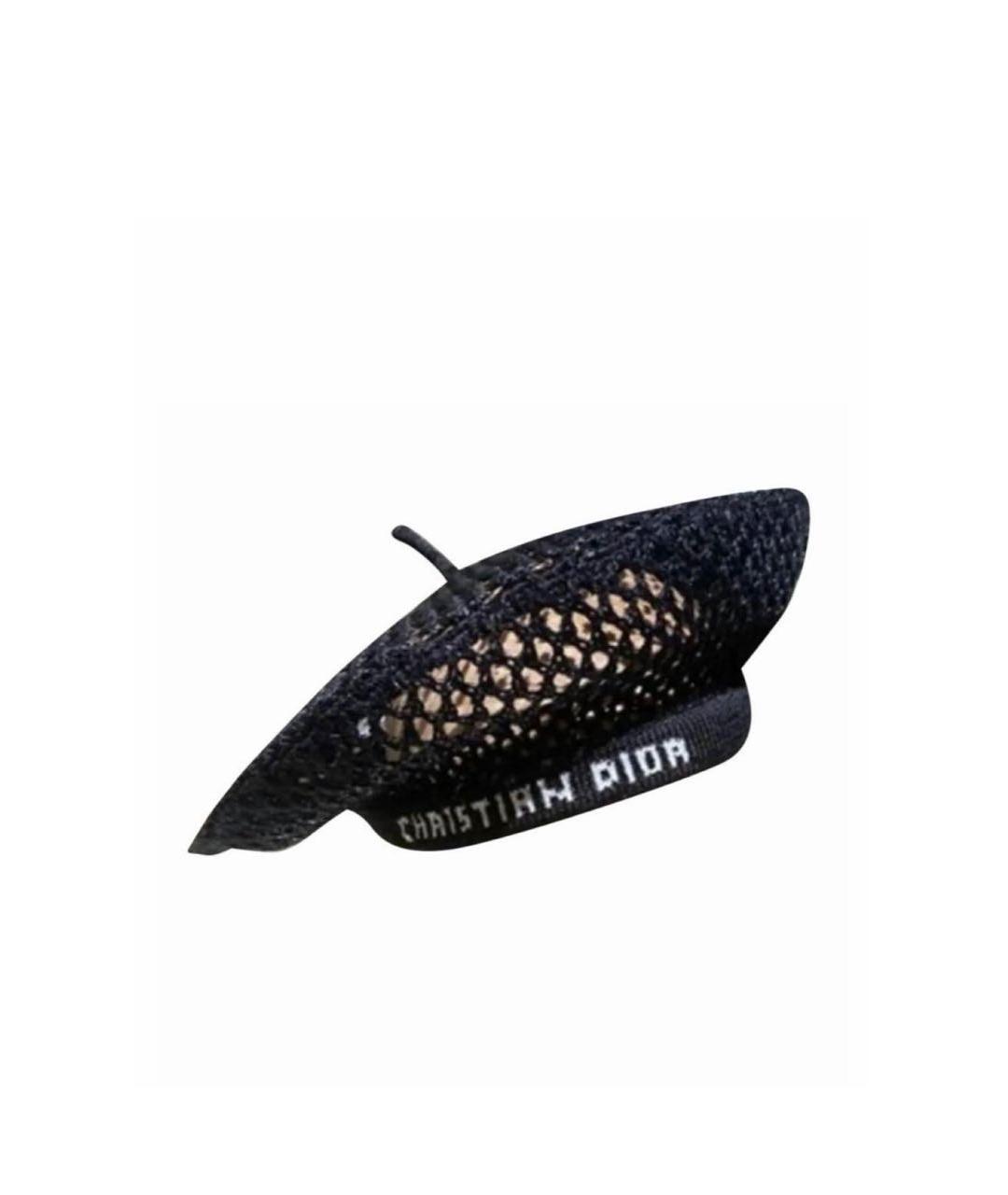 CHRISTIAN DIOR Черная шляпа, фото 1