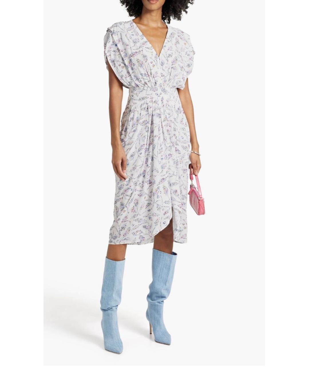 ISABEL MARANT ETOILE Мульти вискозное повседневное платье, фото 7