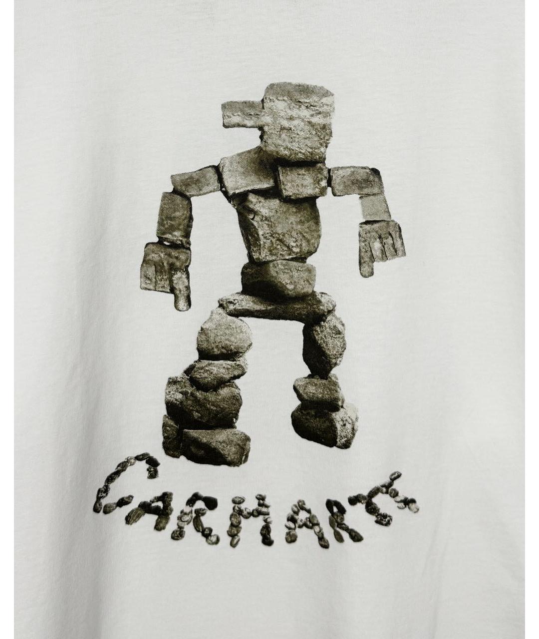 CARHARTT WIP Белая хлопковая футболка, фото 3