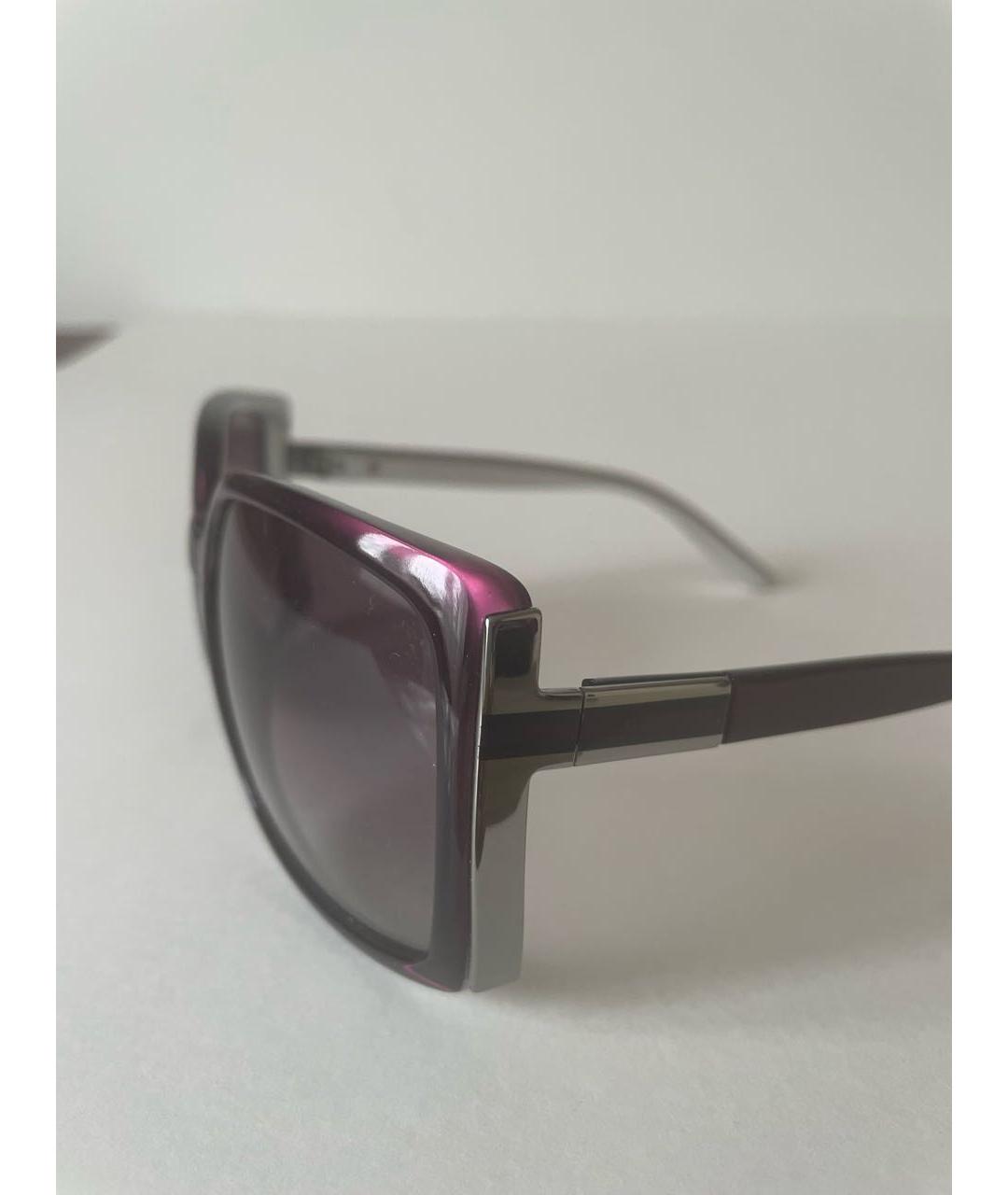 GUCCI Фиолетовые пластиковые солнцезащитные очки, фото 3