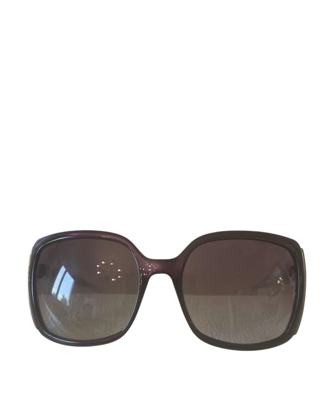 GUCCI Фиолетовые пластиковые солнцезащитные очки, фото 1