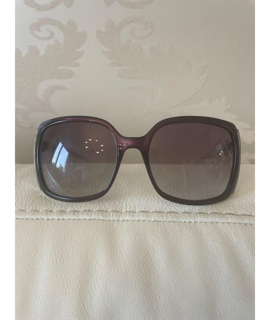 GUCCI Фиолетовые пластиковые солнцезащитные очки, фото 9