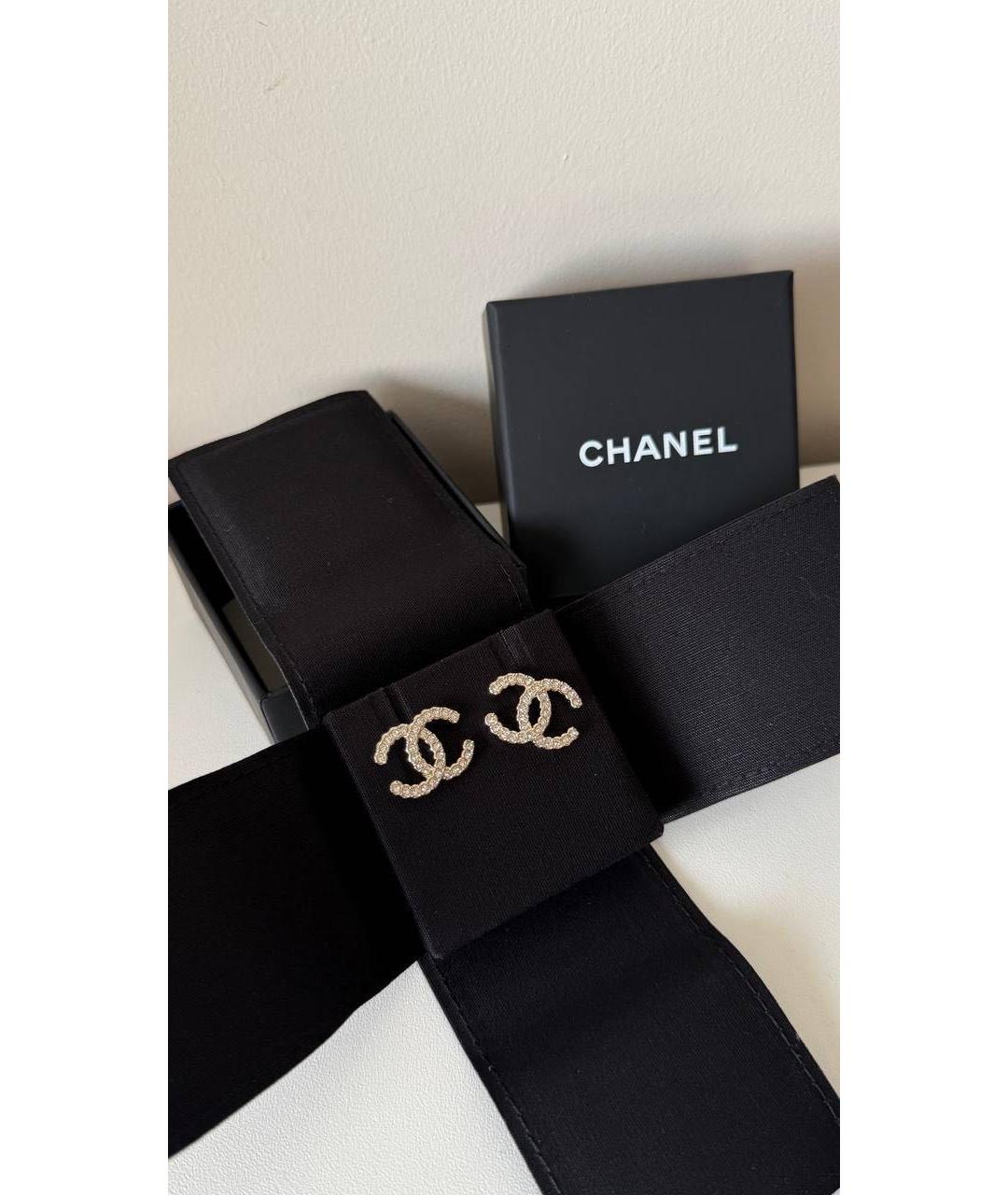 CHANEL Золотые серьги, фото 2