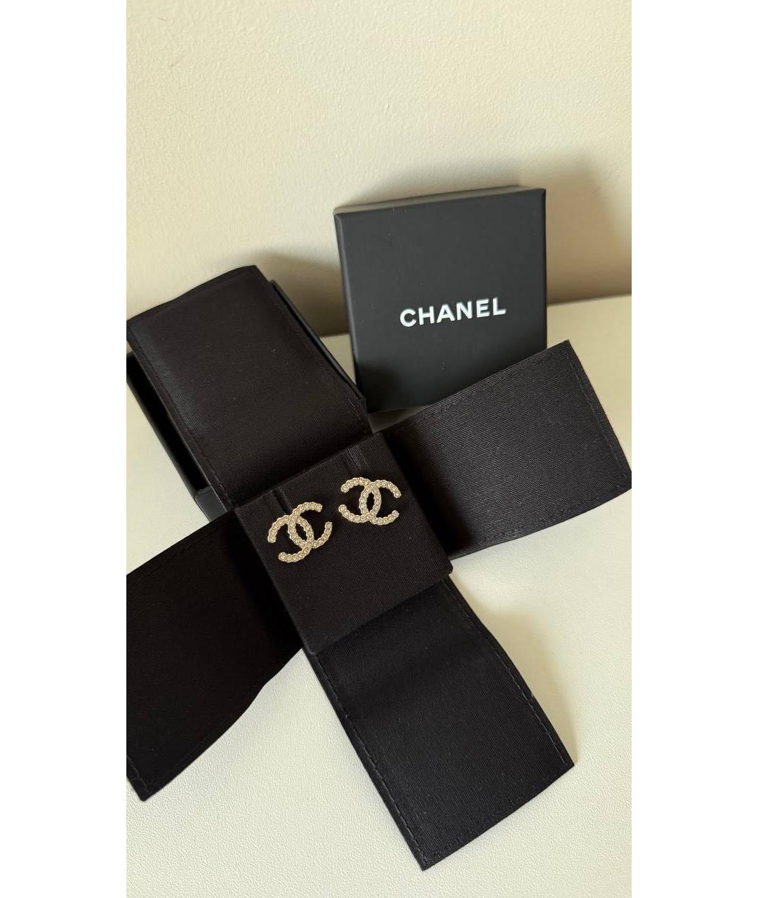 CHANEL Золотые серьги, фото 4