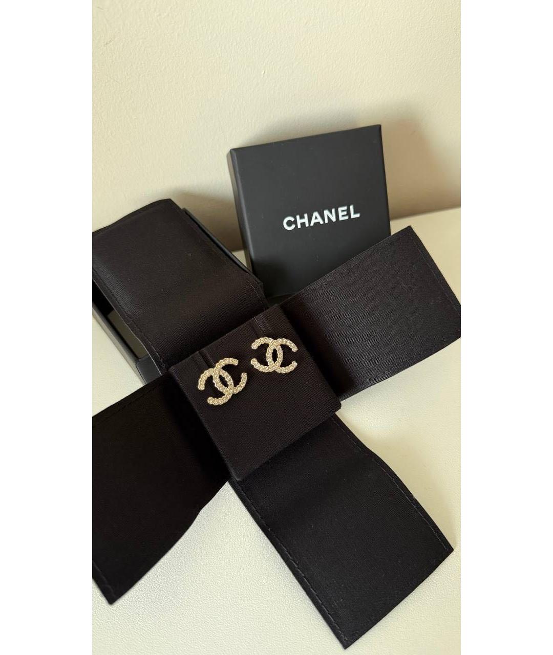 CHANEL Золотые серьги, фото 3
