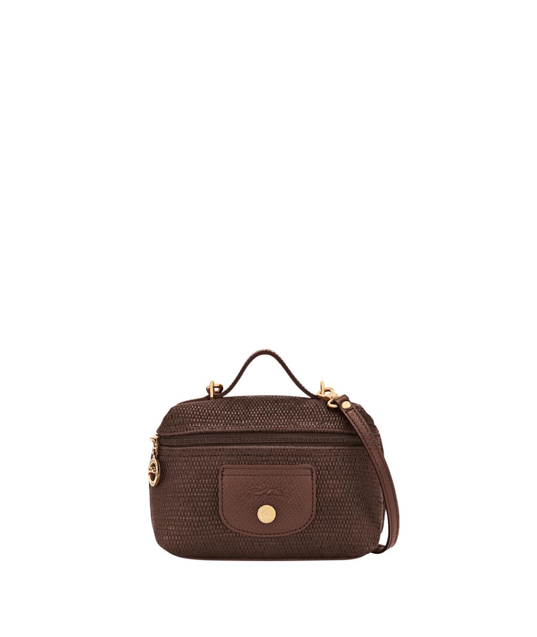 LONGCHAMP Коричневая хлопковая сумка через плечо, фото 1