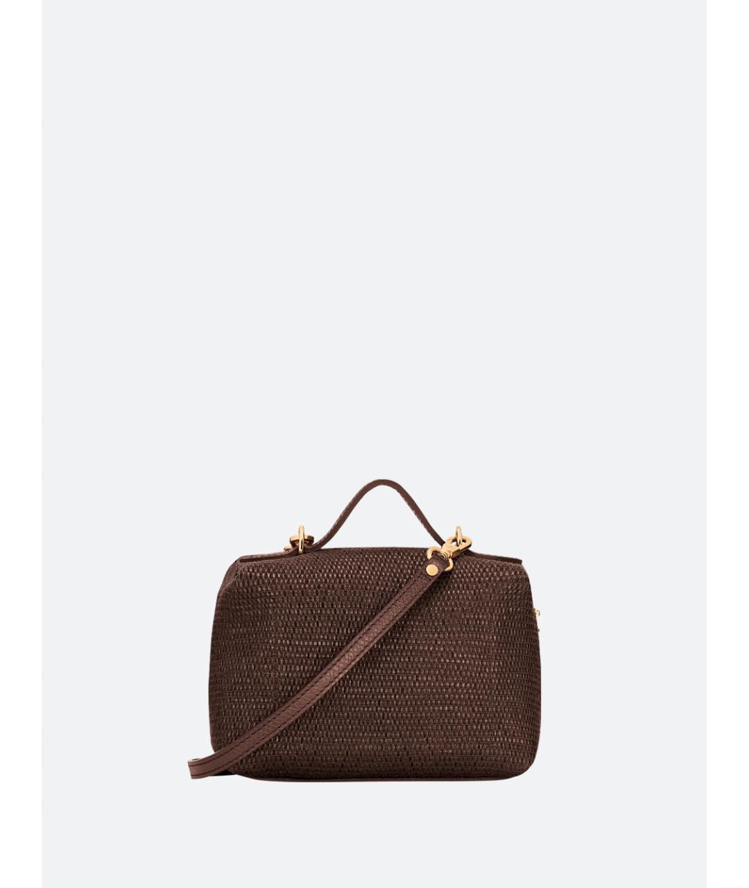 LONGCHAMP Коричневая хлопковая сумка через плечо, фото 2