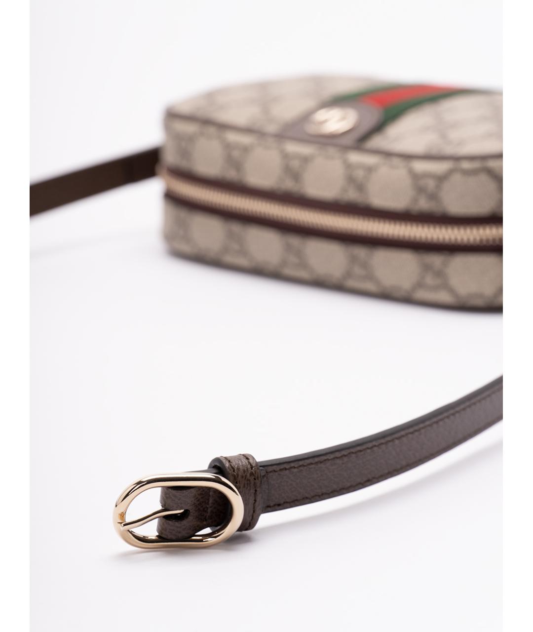 GUCCI Бежевая сумка через плечо из искусственной кожи, фото 4