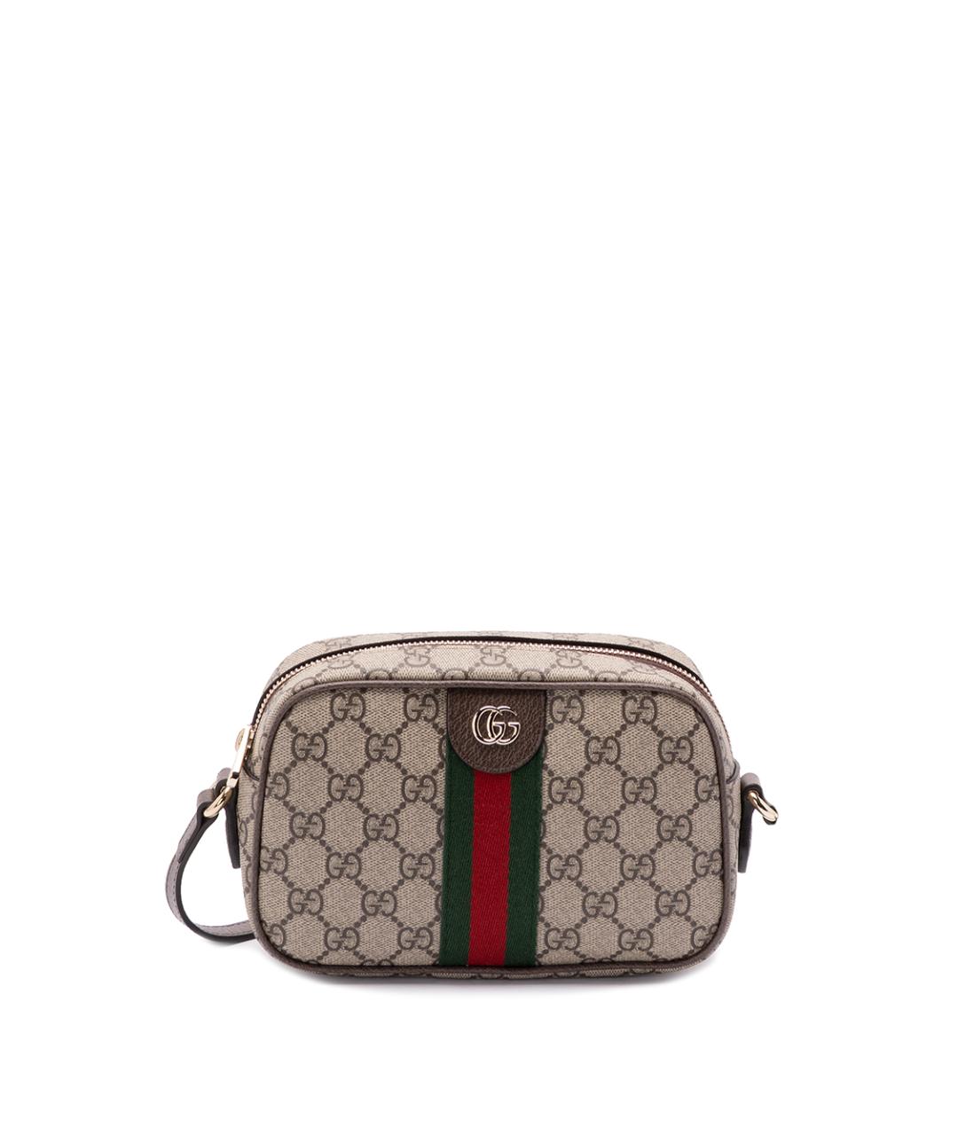 GUCCI Бежевая сумка через плечо из искусственной кожи, фото 1
